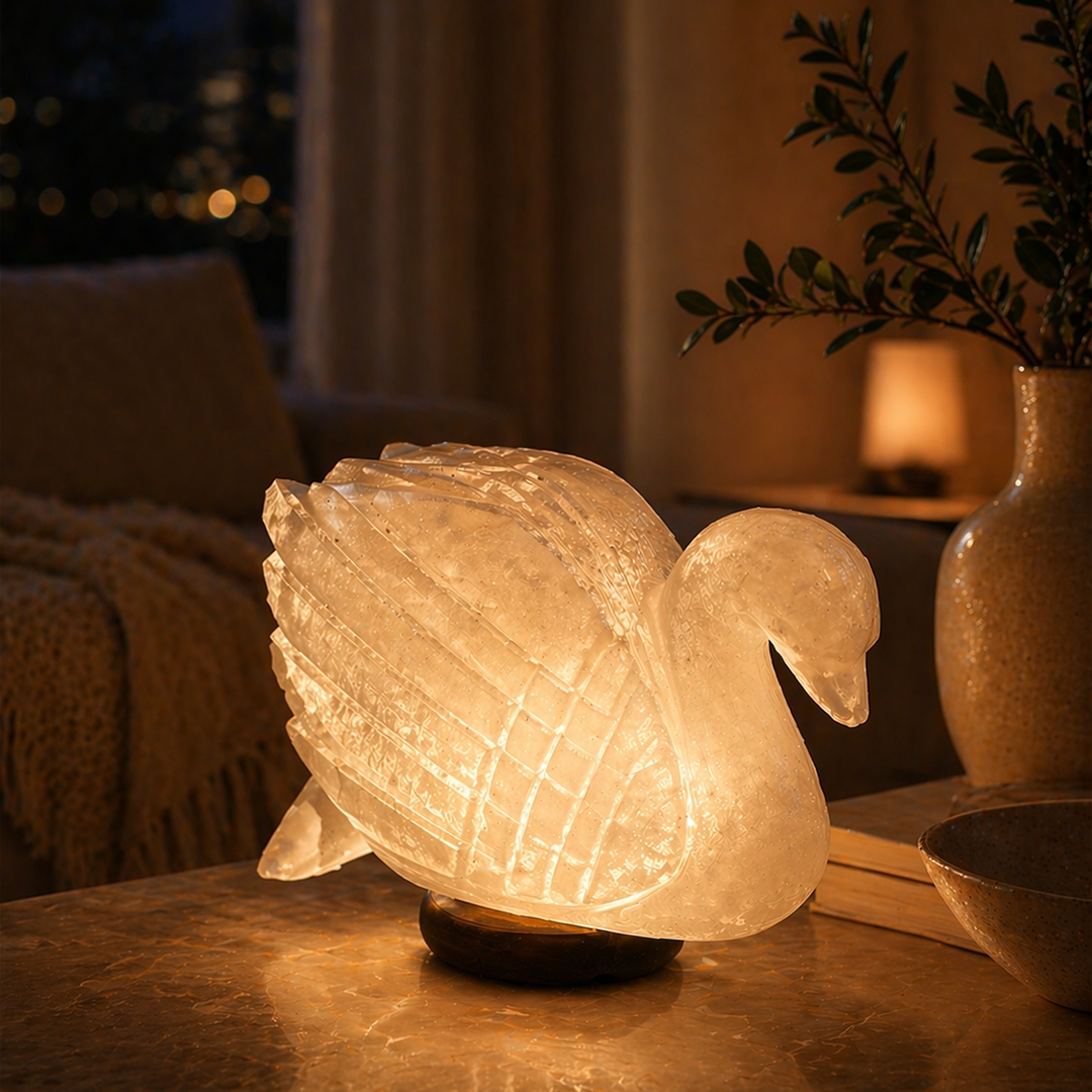 Himalayan Salt Lamp – Hand-Carved Crystal Elegance